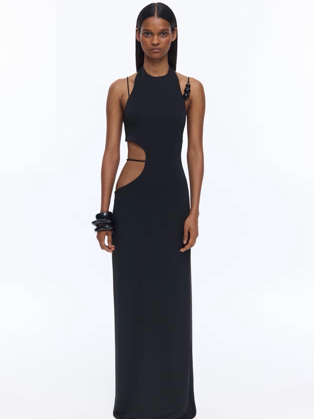 NWT Sold Out NEVER WORN LIVIA NUNES H&M
BEADED CUTOUT DRESS
